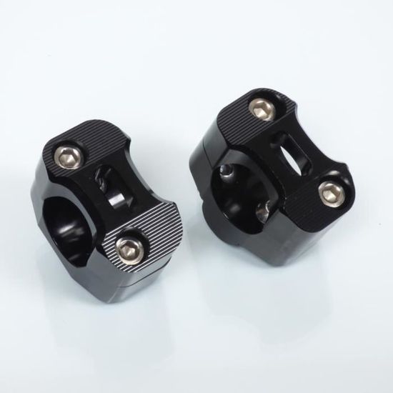 Pontet Adaptateur Rehausse De Guidon Ã˜22-28mm H 16mm Rouge Pour Moto Cross Enduro MX