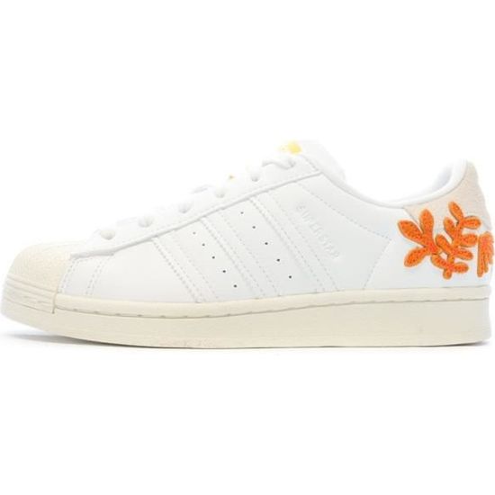 Baskets Femme - Adidas Originals - Superstar - Blanc - Lacets - Tiges synthétiques