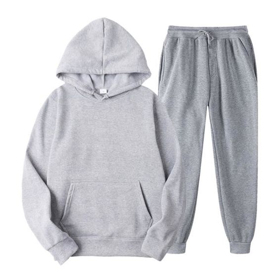 Survêtement Homme 2 Pièces - Sweat à Capuche Et Pantalon Jogging, Confortable, Coupe Athlétique, Pour Sport Et Loisirs - 7
