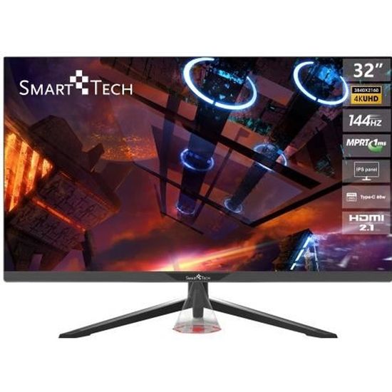 Smart Tech Ecran PC Gaming 32" (80 cm) 315G01UIF 4K UHD, 3840*2160 ,144Hz, Dalle IPS
