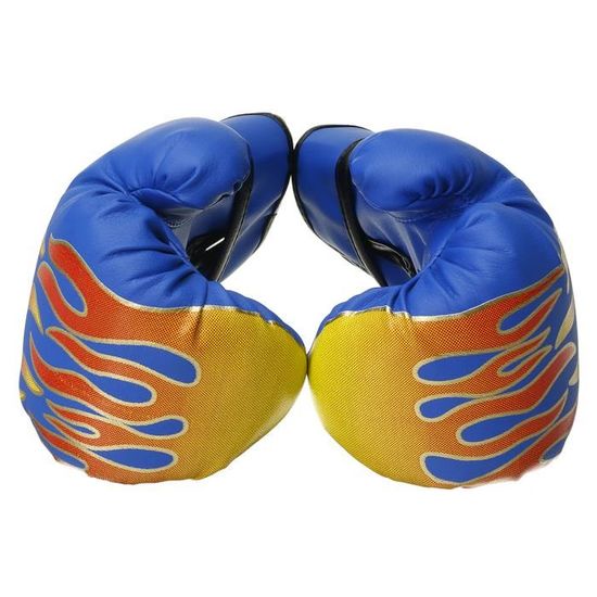 Gants De Boxe Pour Enfants RiToEasysports - Cuir PU, Rembourrage éponge, Poignet Renforcé (Or/Noir)
