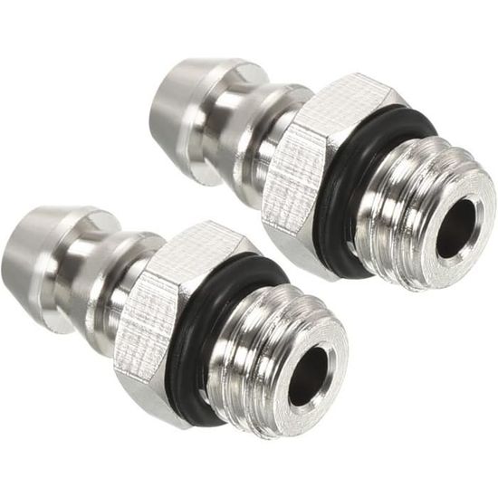 Raccords Laiton ABSOPRO 6mm X 1/4" NPT - Lot De 5 Pour Tuyaux Air/Eau/Carburant