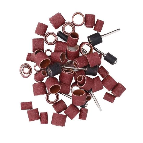 ANGGREK 16 Pcs Ponceuse à Tambour 60 80 120 Grains Kit de Poignée de