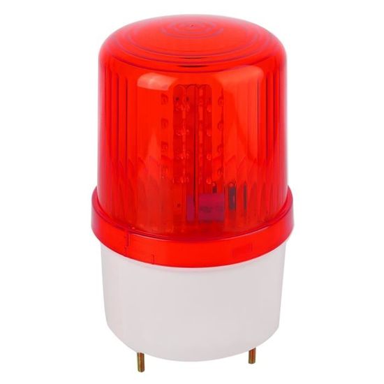Voyant D’avertissement LED Clignotant Pour Portail Et Garage – Alimentation 12V-220V – Étanche IP54 – Installation Facile Avec Kit Complet