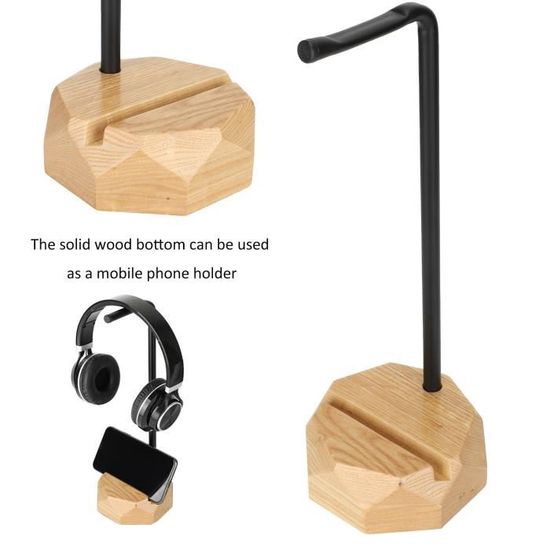 Support De Casque De Bureau En Métal Avec Plateau Intégré - Organisateur Pour Studio, Salle De Classe Ou Bureau