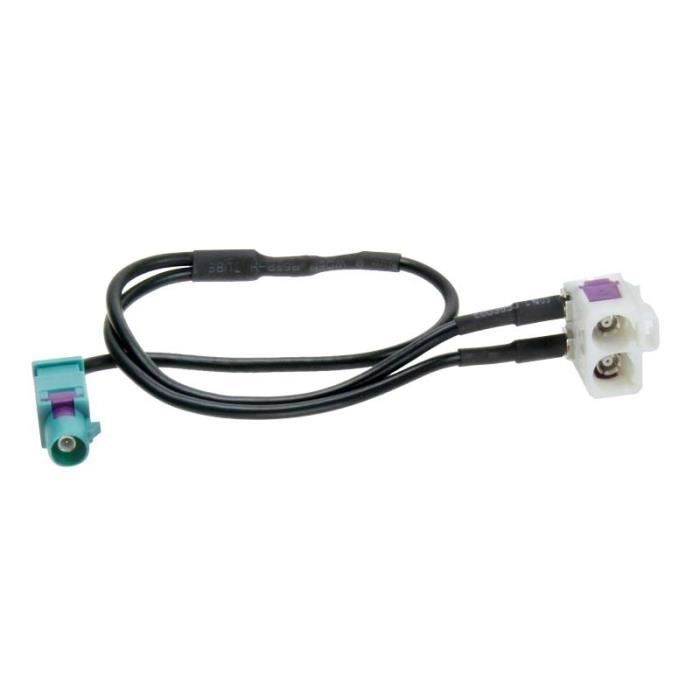 Adaptateur antenne Fakra Z (m)> double FAKRA (f)