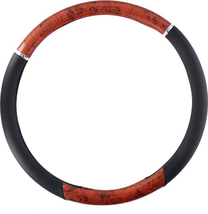 Housse De Volant De Camion 44-46 Cm Moitié Aspect Bois-Moitié Noir