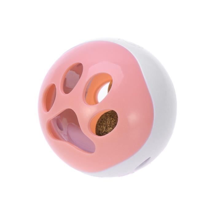 1Pc jouet pour animaux de compagnie nouveauté pratique intéressant creux cloche boule chat LED de lumière pour JOUET A FRIANDISE