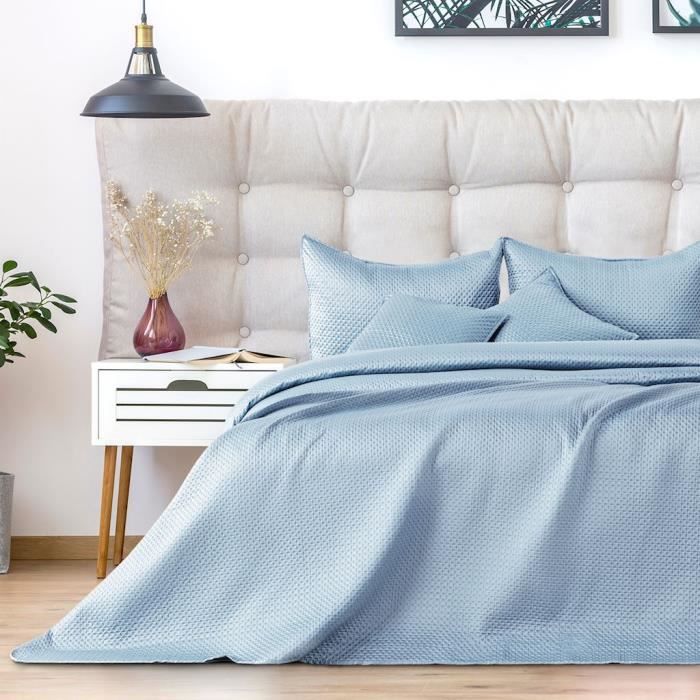 Couvre-lit léger Carmen en microfibre avec surface satinée mate Taille: 260x280 cm,Couleur:Light grey