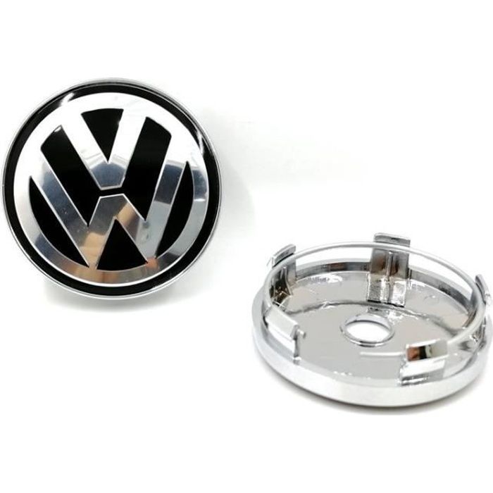 Lot de 4 60mm Roues modifiées Volkswagen Logo Jante Cache Moyeu Centre De Roue Piqûres Emblème