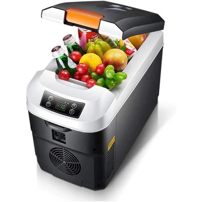 Réfrigérateur De Voiture Cool Box 12V / 220-240V Pour La Voiture Et La Maison Portable Voiture Cool Et Chaud Glacière électrique 11L