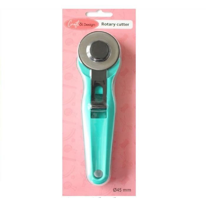 Cutter circulaire pour tissus cuir papier et carton Ø45 mm Couteau rotatif
