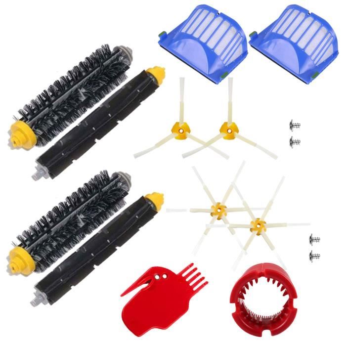 Oomom Remplacemnt des Brosses pour le Kit d'Accssoires de l'Aspirateur iRobot Roomba 600 Serie - 16 Pcs