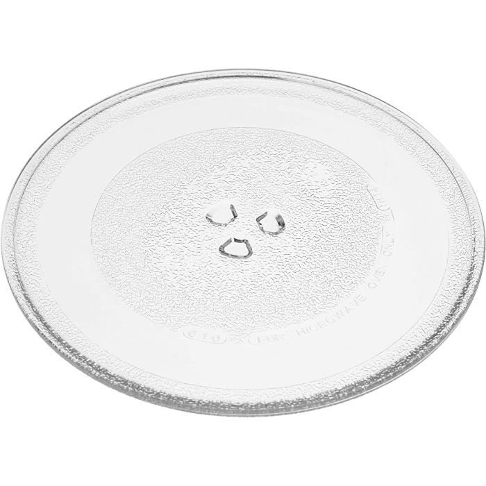 MICRO ONDES vhbw Plateau tournant en verre de 25.5cm support en Y compatible avec Daewoo KOR6105, KOR61052S, KOR610P, KOR6112 375