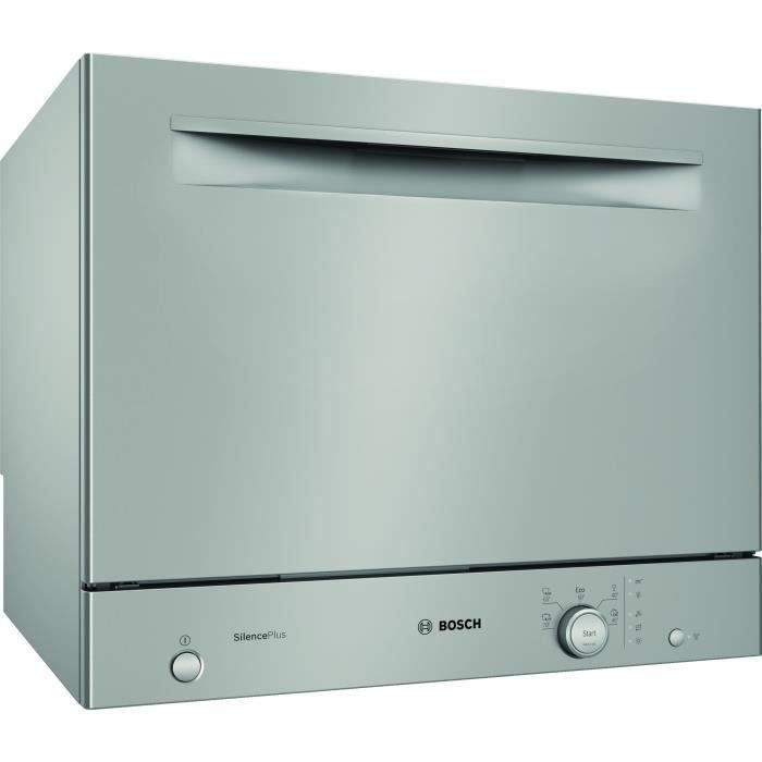 Lave-vaisselle compact pose libre BOSCH SKS51E38EU SER2 - 6 couverts - Induction - L55cm - 49 dB - Inox