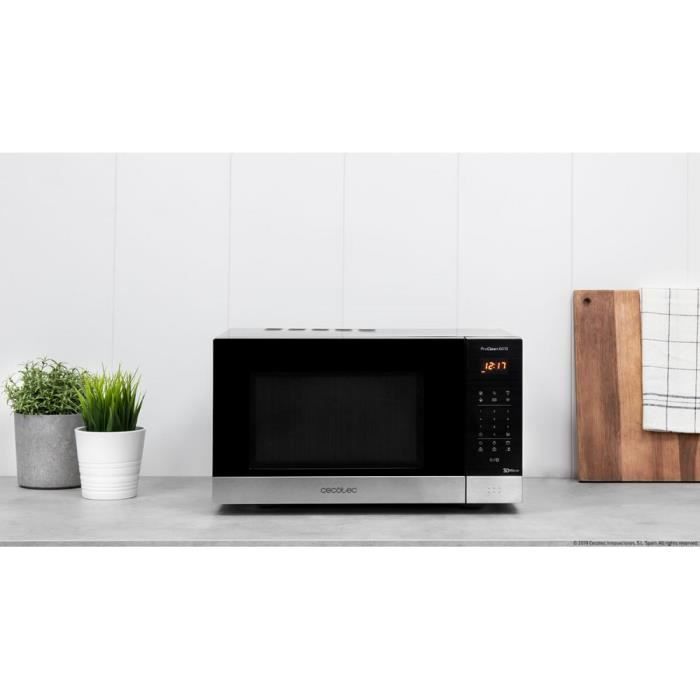 Micro-ondes de 23L avec 8 programmes 800W noir gris