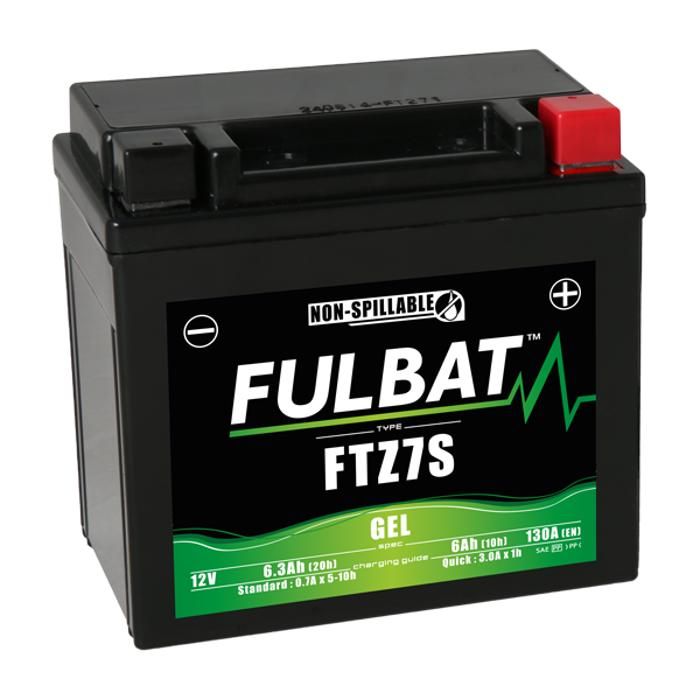 Batterie moto YTZ7S étanche AGM 12V / 6Ah