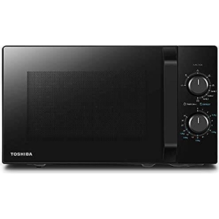 TOSHIBA - Toshiba MW2-MG20PF Four Micro-ondes Combiné, 20 L, 5 niveaux de puissance réglables, lumières LED intégrées, 800 W, Grill
