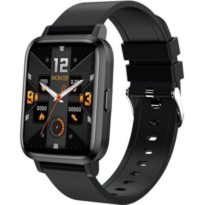 RY25069-Montre Connectée Tactile Complet Multi-Sport Fitness Tracker Fréquence Cardiaque Pression Artérielle - Noir