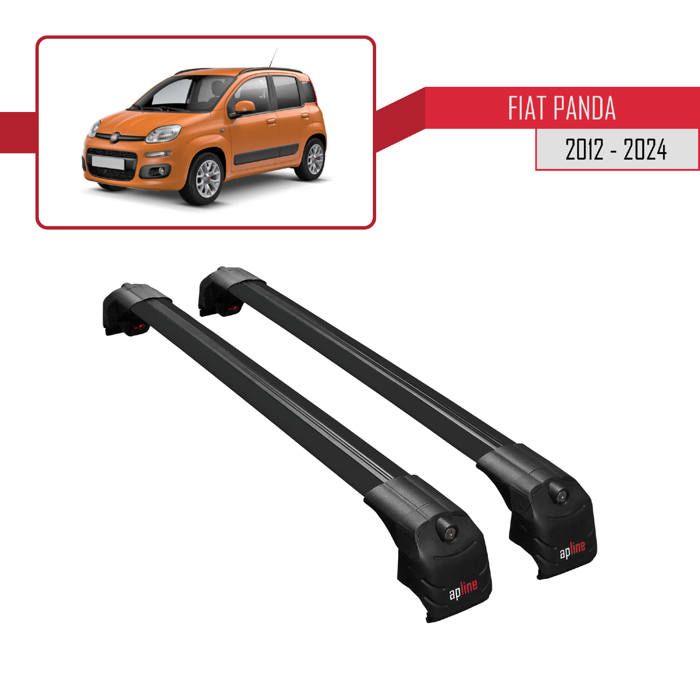 Barres De Toit Apline Pour Fiat Qubo (2008-2017) – 2 Barres Aluminium Gris – Charge Max 75 Kg – Compatible Coffre, Porte-vélos