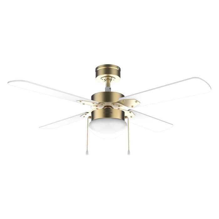 Ventilateur de plafond - CECOTEC - EnergySilence Aero 450 GoldWhite - Moteur cuivre 50 W - Lampe intégrée - Diam. 106 cm - Cecotec