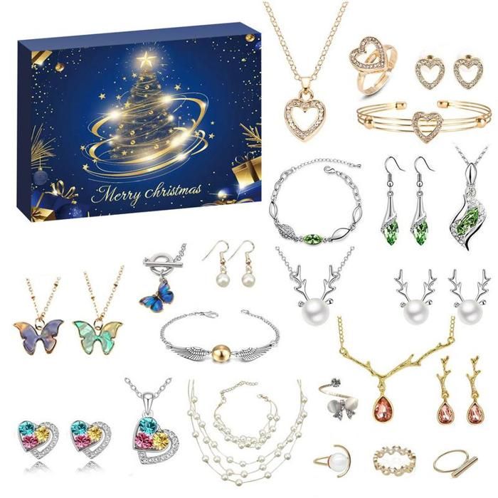 Calendriers de l'Avent 2024 Femme,24 Surprises Bijoux Femme Bracelet Calendriers de l'Avent 2024 Femme,24 Surprises Bijoux Femme Bracelet