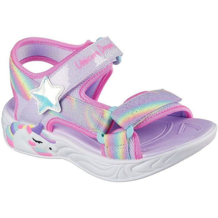 Sandales Skechers Unicorn Dreams, Violet, Fille Violet Cdiscount