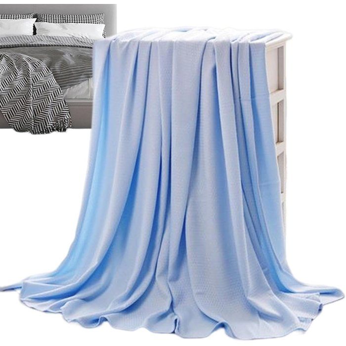 Couette dété en coton frais - Couette dété - Fibre de bambou - Couverture rafraîchissante - Douce pour la peau respirante