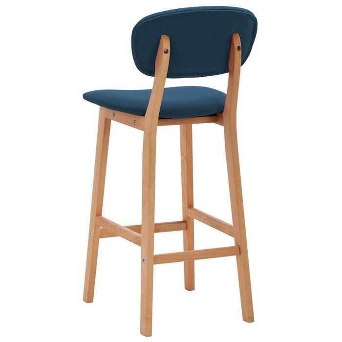 TOP 2026 Tabourets de bar lot de 2 - Meuble de bar - pour 2 personnes - bleu tissu - 45x47x92 cm TT296