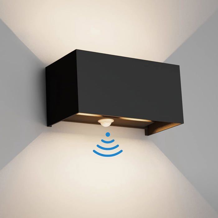Lampe extérieure 24W avec détecteur de mouvement et faisceau réglable (IP65 4000K noir) Lampe extérieure 24W avec détecteur de mouvement et faisceau réglable (IP65 4000K noir)