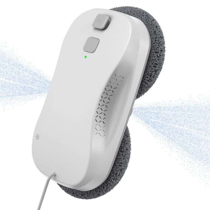 Robot Laveur Vitre Electrique Robot Nettoyeur de Vitres avec Double Pulvérisation deau  Navigation Intelligente Télécommande - Langtu