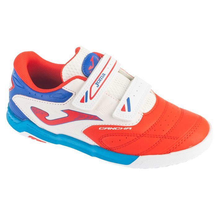 Chaussures de foot en salle pour un garçon - Rouge - Joma Cancha Jr 26 CAJS IN