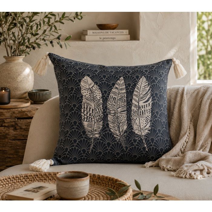 Coussin Eternity 40 x 40 cm anthracite Coussin Eternity 40 x 40 cm anthracite