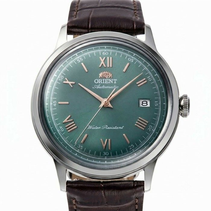 Montre automatique orient bambino cadran vert homme ra-ac0023e
