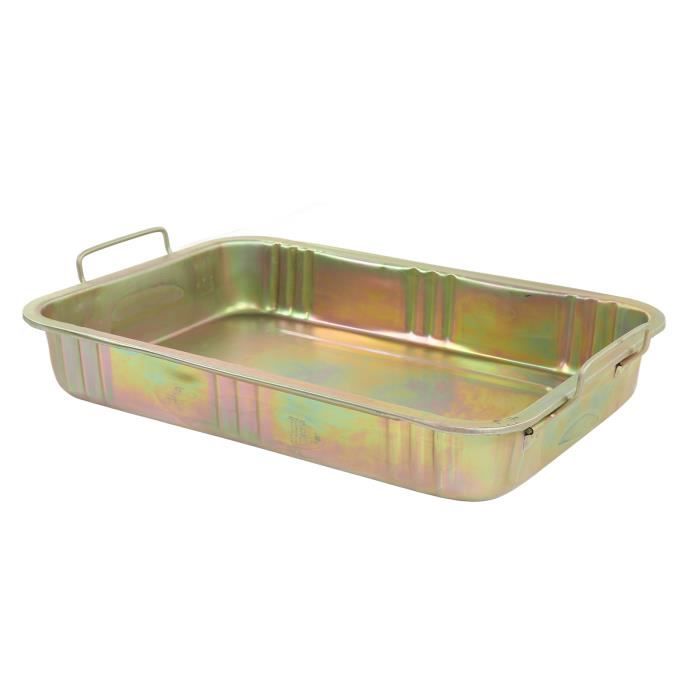 Grand Bac De Vidange Huile Moteur En Acier Inoxydable 70x60 Cm – Multifonction & Ultra Résistant