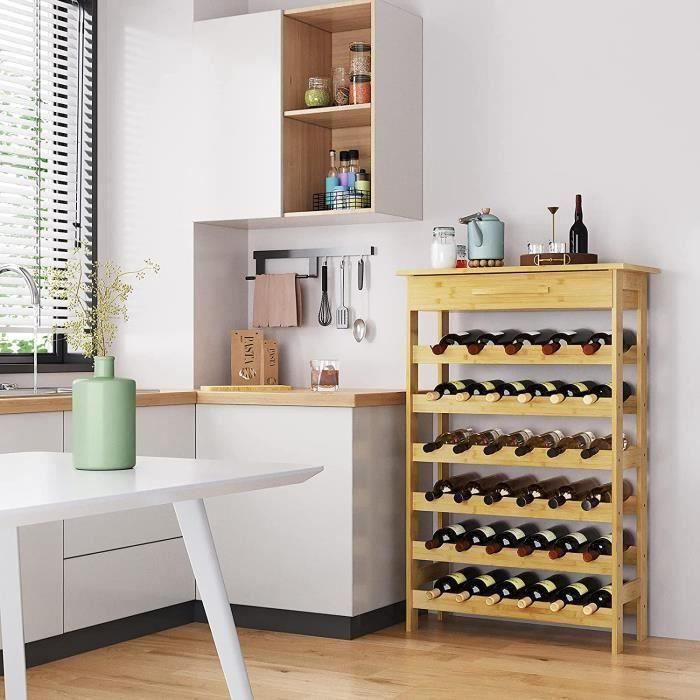 GPLUS Étagère à Vin en Bambou à 3 Niveaux pour 18 Bouteilles de Vin, Range Bouteilles de Vin Autoportant Casier à Vin pour Cuisine, Bar, Garde-Manger, 62 x 24 x 38cm GPLUS Étagère à Vin en Bambou à 3 Niveaux pour 18 Bouteilles de Vin, Range Bouteilles de Vin Autoportant Casier à Vin pour Cuisine, Bar, Garde-Manger, 62 x 24 x 38cm