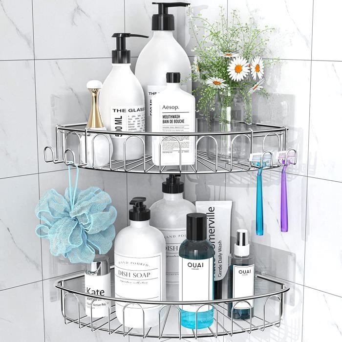 Etagere D Angle Salle De Bain Sans Percer