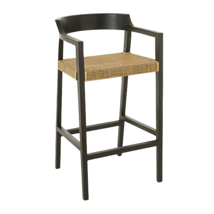 Tabouret de Bar Design Sungkai 100cm Noir Tabouret de Bar Design Sungkai 100cm Noir