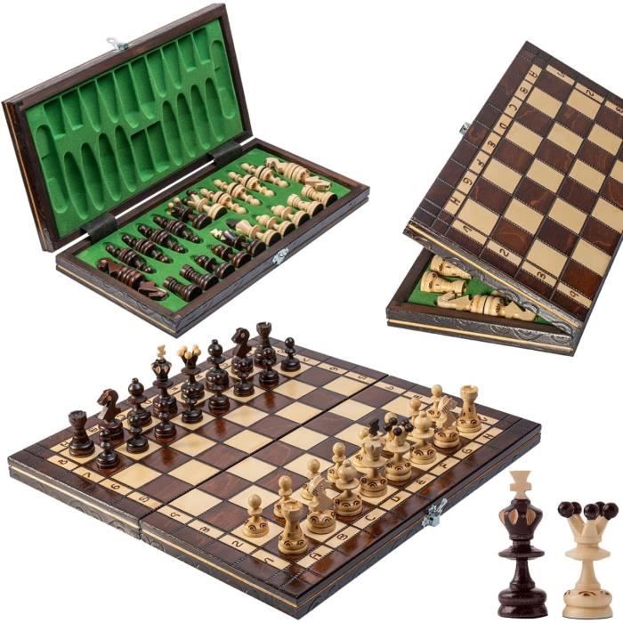 Jeu d'échecs en Bois européen International Husaria King's Classic