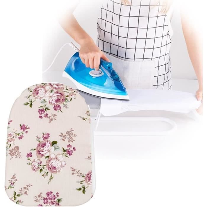 Housse Table à Repasser 100% Coton - Triple épaisseur - Pour Planches 110-125x30-42cm - Avec Filet Anti-brûlure