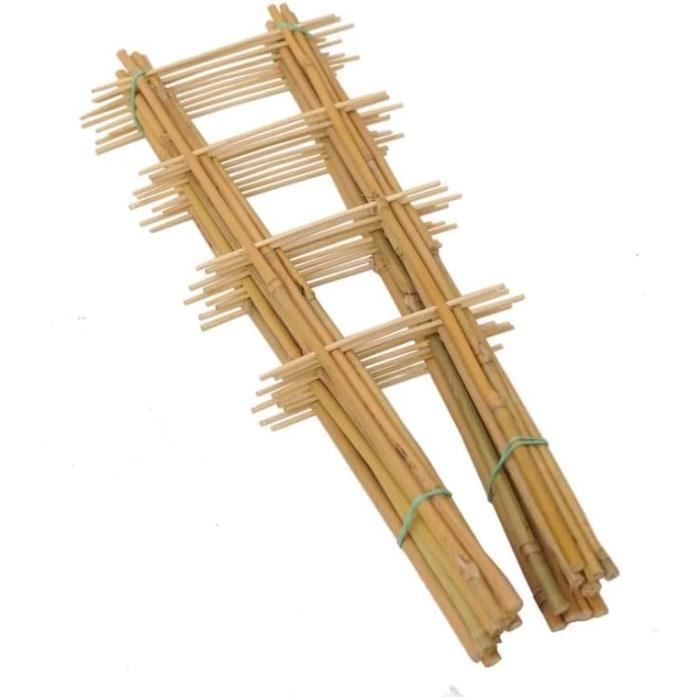 GAGINANG Lot De 20 Tuteurs De Plantes En Bambou Naturel Pour Intérieur Et Extérieur, Pour Tomates, Haricots, Plantes En Pot – 45,7 Cm