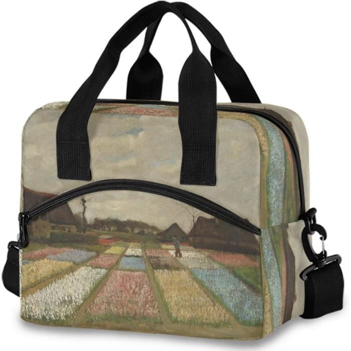 Lakiniss Sac à Déjeuner Isotherme Réutilisable Avec Bandoulière