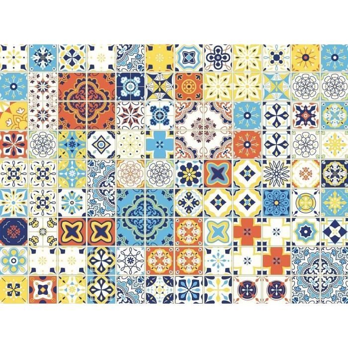 Autocollant De Carrelage Mosaïque Carreau Mural Autocollant 24 Pièces