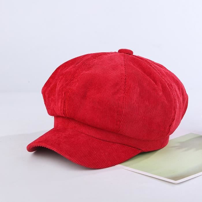 Casquette Béret Plate Gavroche Unisexe - 100% Fibre - Réglable Pour Homme Et Femme