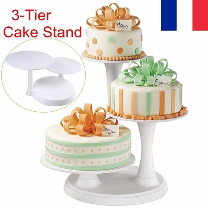 9" & 12" Gâteau Chevilles en plastique blanc gâteau prend en charge de qualité professionnelle