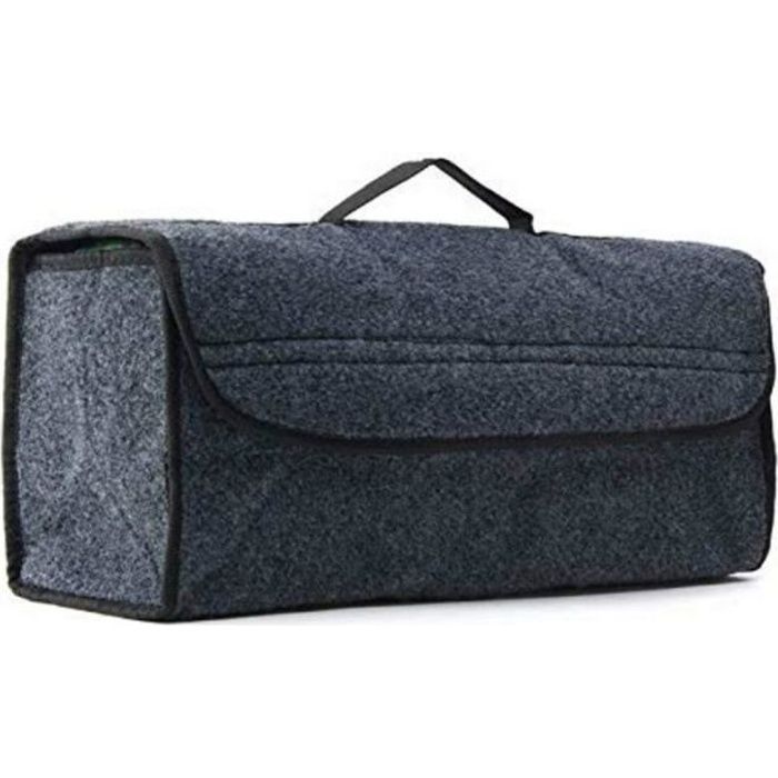 Sac de Rangement Coffre Voiture Universel Organiseur de Stockage de Tronc de boîte à Outils Pliable avec Velcros Boîte de Rangement