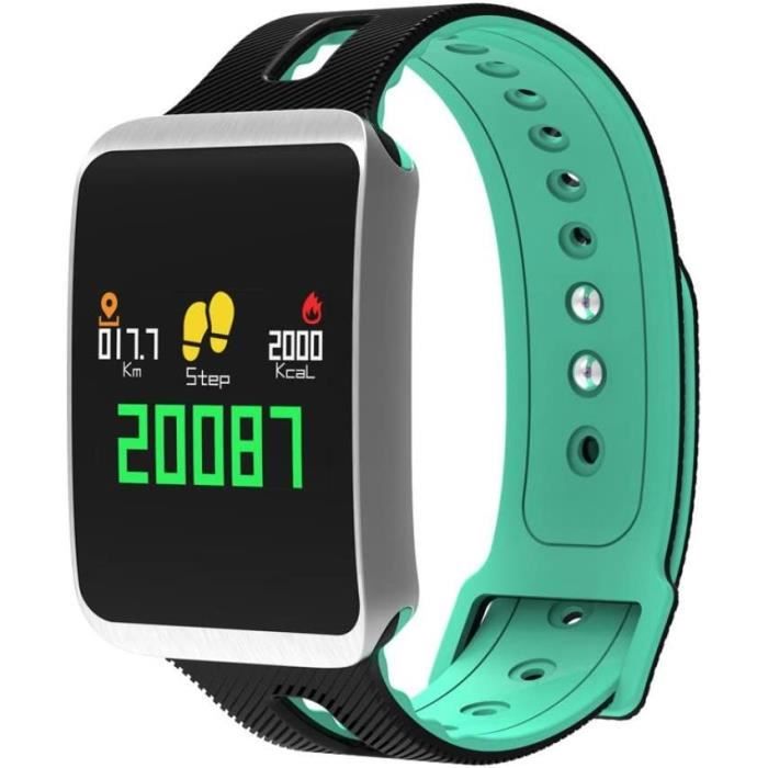 Montre Connectée Tracker D'activité - Écran AMOLED 1,2,5 Cm, Fréquence Cardiaque, Pression Artérielle, Sommeil, 25 Modes Sport, étanche - 6