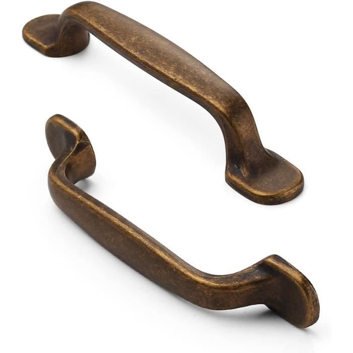 FURNIWARE 10 Pièces Poignées De Meuble En Acier Inoxydable Brossé