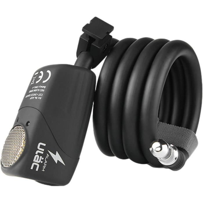 SeatyLock Câble Antivol Pour Vélo U2013 Câble En Acier Tressé Triple Avec Boucles Pour La Sécurité Du