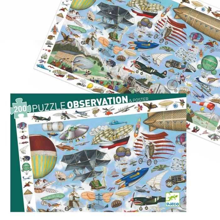 Puzzle Enfant 6 Ans 0 Pieces Djeco Avions Aero Club Cdiscount Jeux Jouets